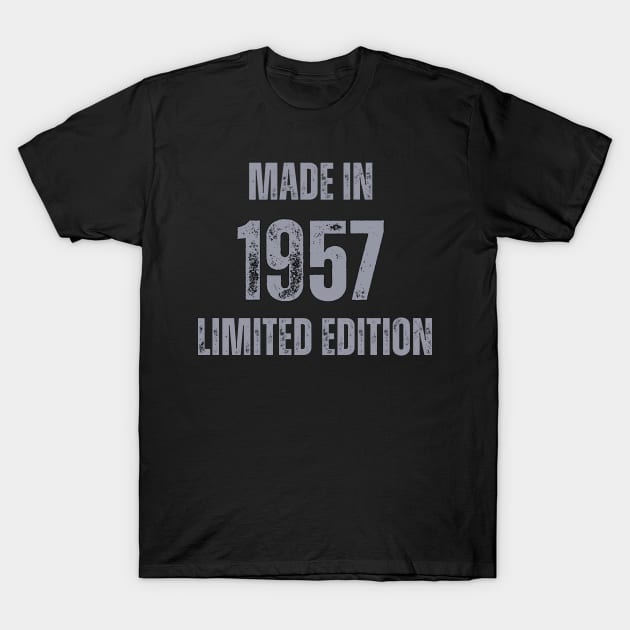 Vintage Made in 1957, Limited Edition ,  Gift for Mom Dad Birthday T-Shirt by Mary_Momerwids